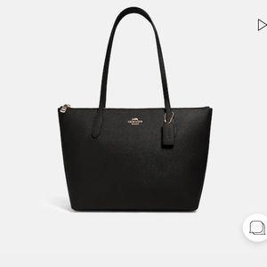 Coach black tote bag